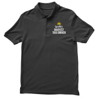 Worlds Okayest Taxi Driver Cab Driving Gift Funny Taxi Driver Men's Polo Shirt | Artistshot