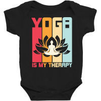 Trending Yoga Is My Therapy (2) Baby Bodysuit | Artistshot