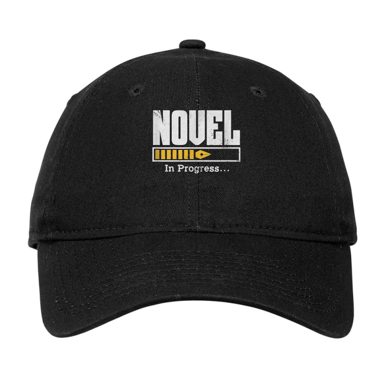 Novel In Progress Author Writer Novelist Writing Distressed T Shirt Adjustable Cap by hyong5i4 | Artistshot