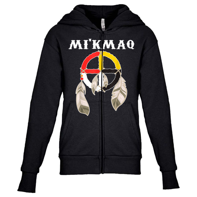 Micmac Mi'kmaq Nation Indian Tribe Culture Medicine Wheel T Shirt Youth Zipper Hoodie by alysestick8m7 | Artistshot