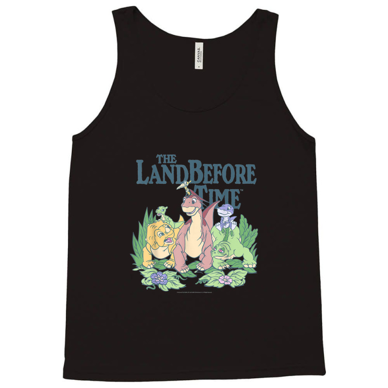 Land Before Time Pastel Dinosaur Friends T-shirt Tank Top | Artistshot