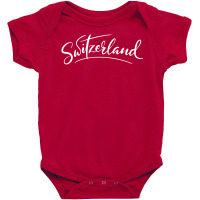 Switzerland Script Baby Bodysuit | Artistshot