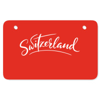 Switzerland Script Atv License Plate | Artistshot