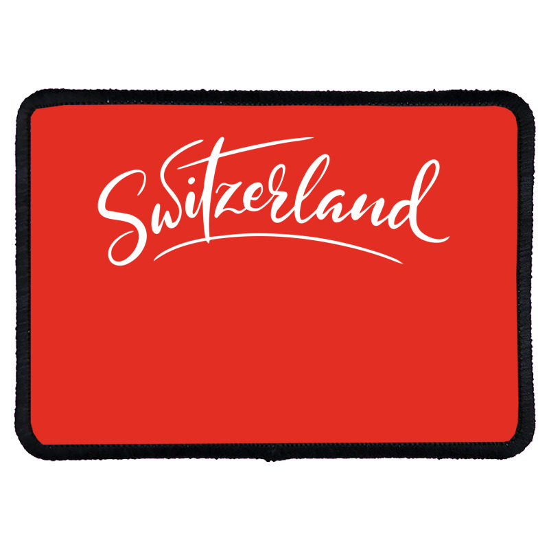 Switzerland Script Rectangle Patch | Artistshot