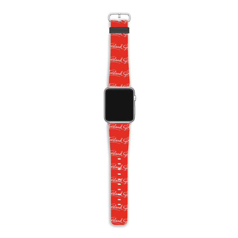 Switzerland Script Apple Watch Band | Artistshot