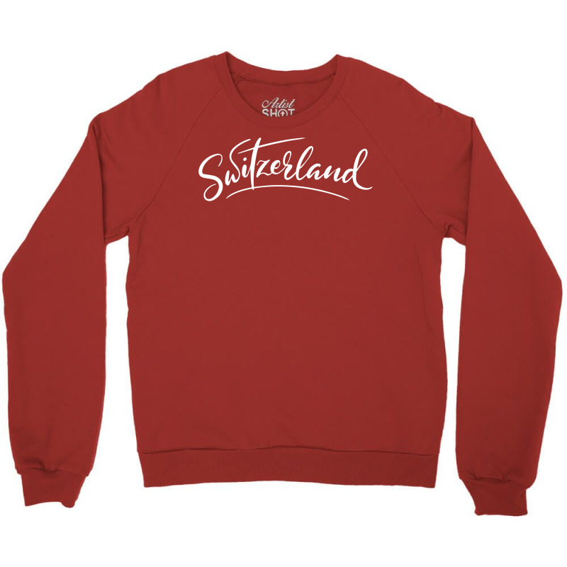 Switzerland Script Crewneck Sweatshirt | Artistshot