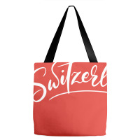 Switzerland Script Tote Bags | Artistshot