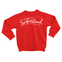 Switzerland Script Toddler Sweatshirt | Artistshot