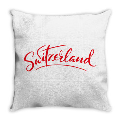 switzerland script Throw Pillow | Artistshot