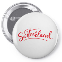 Switzerland Script Pin-back Button | Artistshot
