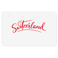 Switzerland Script Atv License Plate | Artistshot