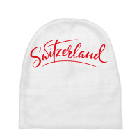 Switzerland Script Baby Beanies | Artistshot