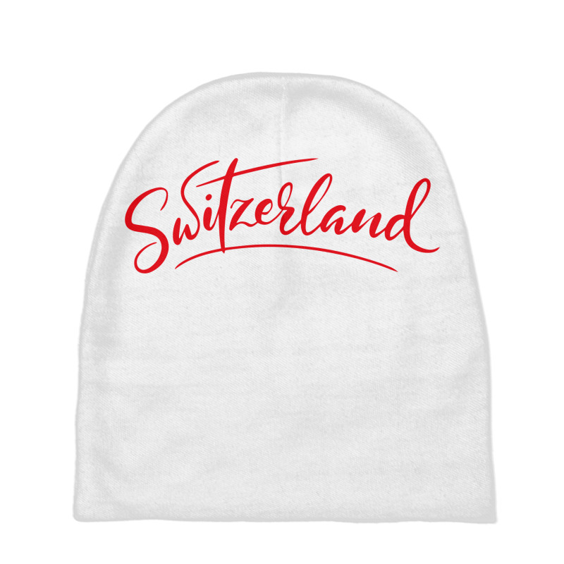 Switzerland Script Baby Beanies | Artistshot