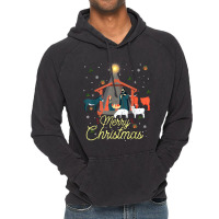 Merry Christmas Baby Christ Jesus Nativity Scene Matching T Shirt Vintage Hoodie | Artistshot