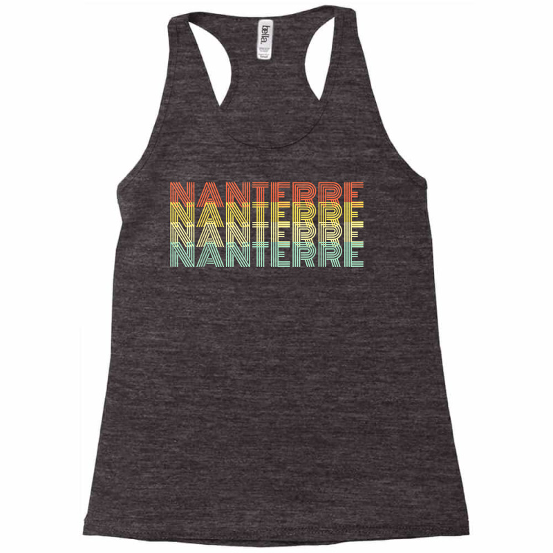 Nanterre Patrie Retro Vintage City Natale T Shirt Racerback Tank by alysestick8m7 | Artistshot