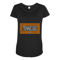 Trending Orange & White Tennessee State Flag Unique Tennessee Maternity Scoop Neck T-shirt | Artistshot