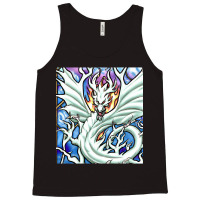 Limited Edition White Dragon Breathing Fire Stained Glass Tank Top | Artistshot