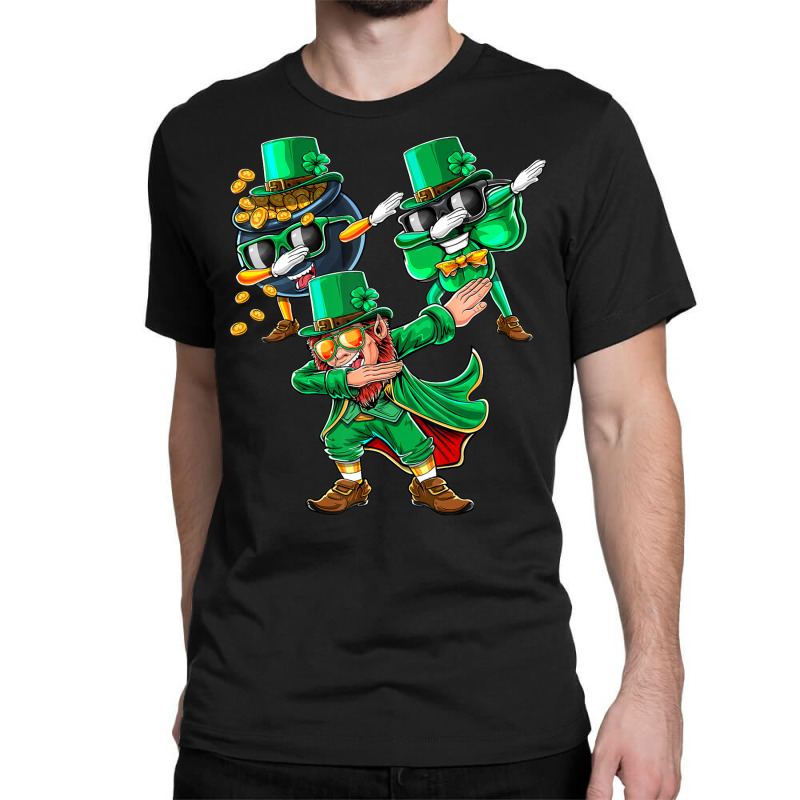 Dabbing Leprechaun Shamrock Clover St. Patrick's Day Kids  T Shir Classic T-shirt | Artistshot