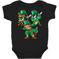 Dabbing Leprechaun Shamrock Clover St. Patrick's Day Kids  T Shir Baby Bodysuit | Artistshot