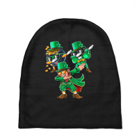 Dabbing Leprechaun Shamrock Clover St. Patrick's Day Kids  T Shir Baby Beanies | Artistshot