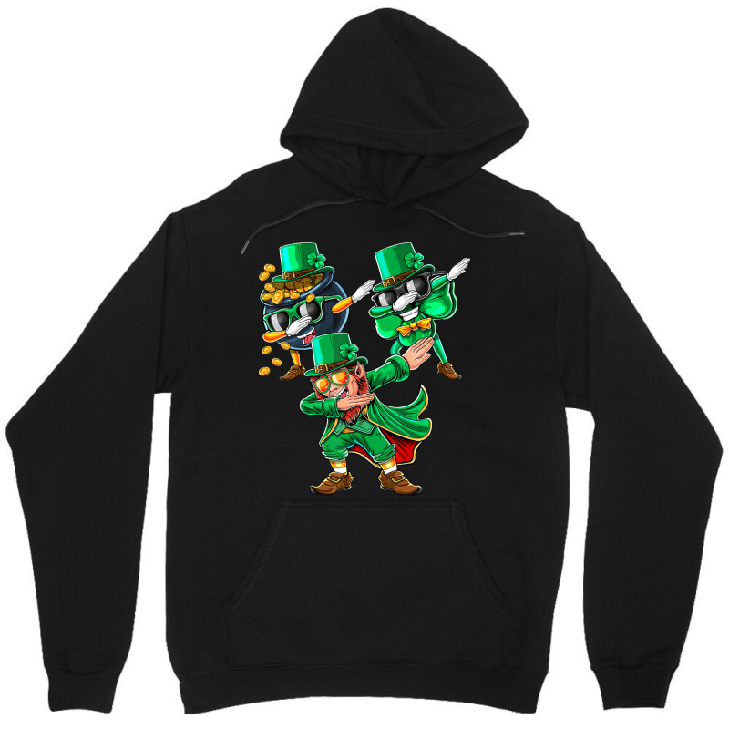 Dabbing Leprechaun Shamrock Clover St. Patrick's Day Kids  T Shir Unisex Hoodie | Artistshot