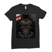 N7 Commander Shepard Mass Effect Armour Ladies Fitted T-shirt | Artistshot