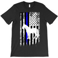 Hot Trend Police Mounted Patrol Horse American Flag T-shirt | Artistshot