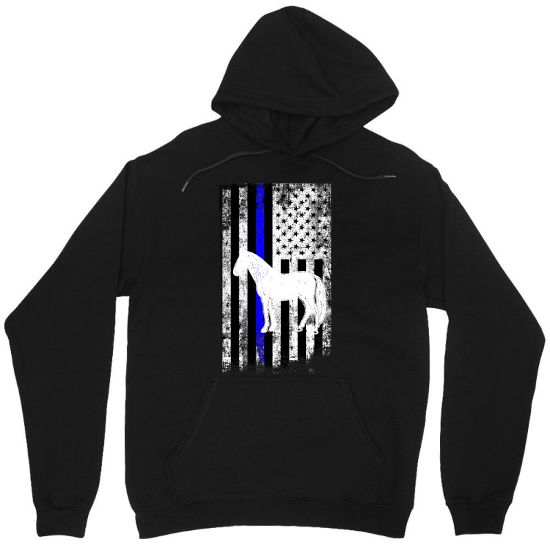 Hot Trend Police Mounted Patrol Horse American Flag Unisex Hoodie | Artistshot