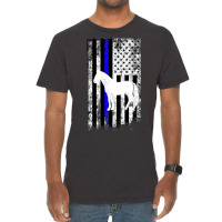 Hot Trend Police Mounted Patrol Horse American Flag Vintage T-shirt | Artistshot