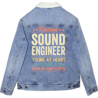 Limited Edition Retired Sound Engineer Unisex Sherpa-lined Denim Jacket | Artistshot