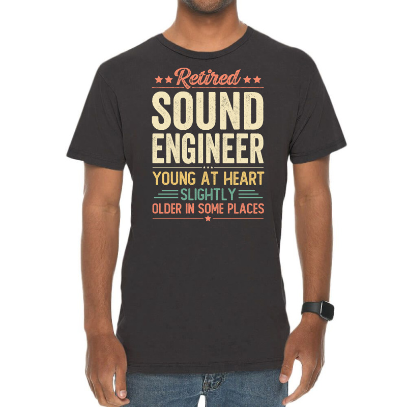 Limited Edition Retired Sound Engineer Vintage T-Shirt by Jankonen637 | Artistshot