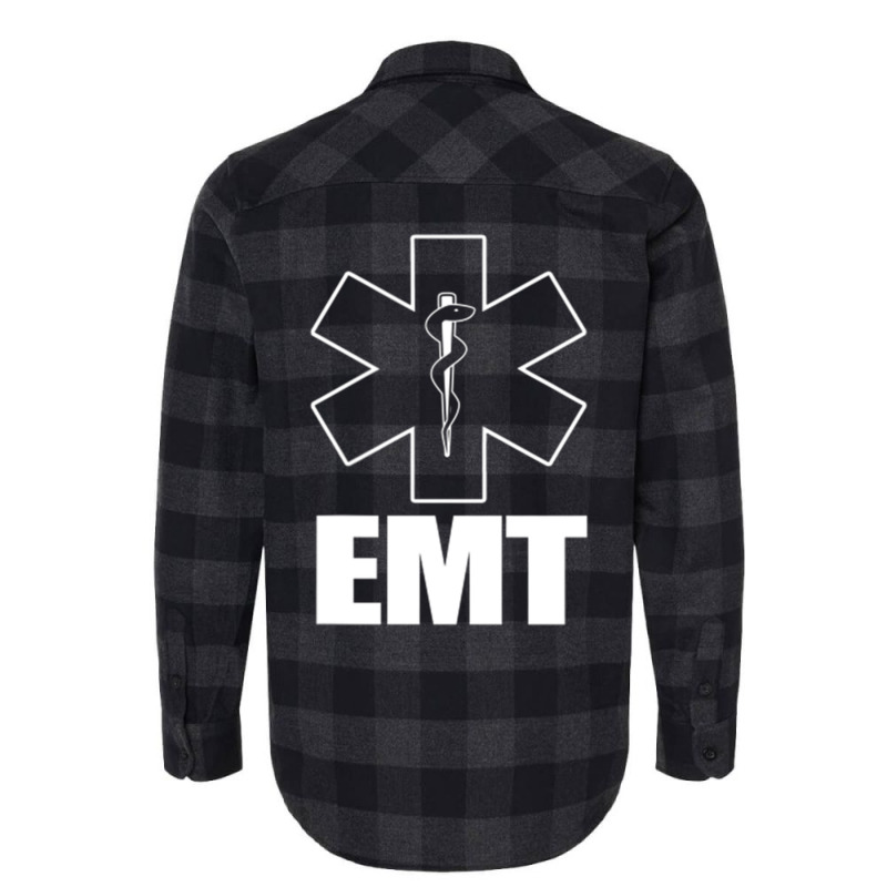 Emt Uniform Emergency Medical Technician Flannel Shirt | Artistshot