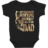 Trending Coyote Hunting Dad Hunting Buddy Predator Hunter Baby Bodysuit | Artistshot