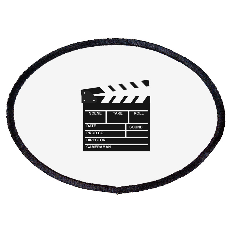 Clapper Board Oval Patch | Artistshot