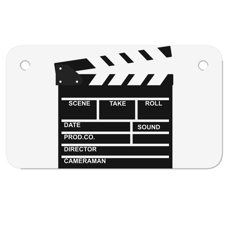 Clapper Board Motorcycle License Plate | Artistshot