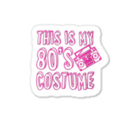 Womens This Is My 80's Costume I Love The 80s Theme Designs V Neck T S Sticker | Artistshot