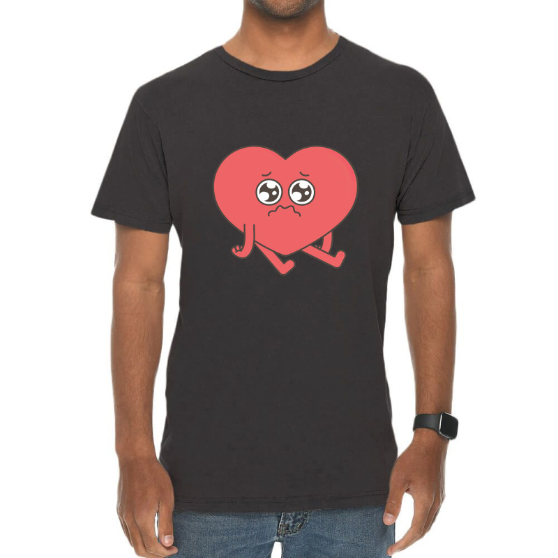 Valentine Day Sad Vintage T-shirt | Artistshot