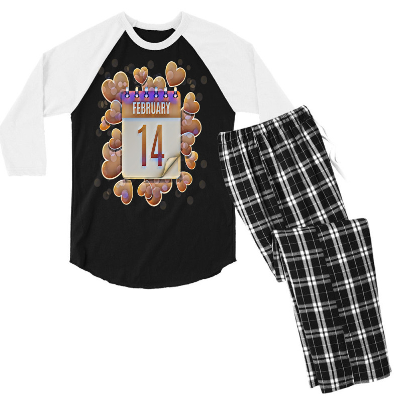 Valentines Day Men's 3/4 Sleeve Pajama Set | Artistshot