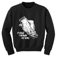 Flows Through My Veins Hair Cutting Barber Tshirts For Men W Youth Sweatshirt | Artistshot