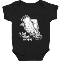 Flows Through My Veins Hair Cutting Barber Tshirts For Men W Baby Bodysuit | Artistshot