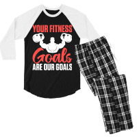 Limited Edition Your Fitness Goals Are Our Goals For Personal Men's 3/4 Sleeve Pajama Set | Artistshot