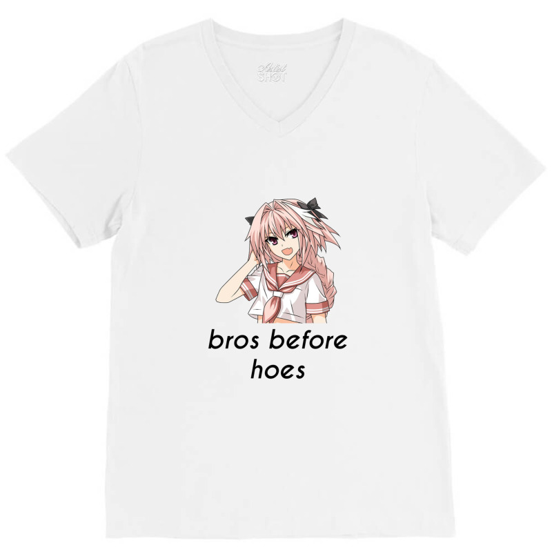 Astolof Bros Before Hoes Trap Meme V-neck Tee | Artistshot