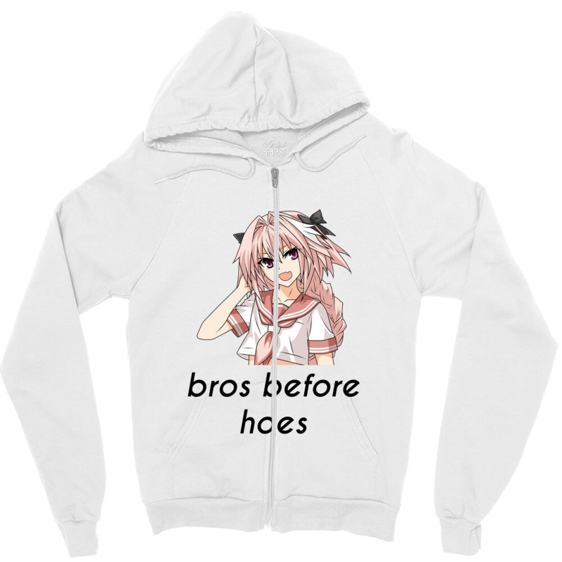 Astolof Bros Before Hoes Trap Meme Zipper Hoodie | Artistshot