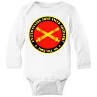 Us Army Field Artillery Long Sleeve Baby Bodysuit | Artistshot