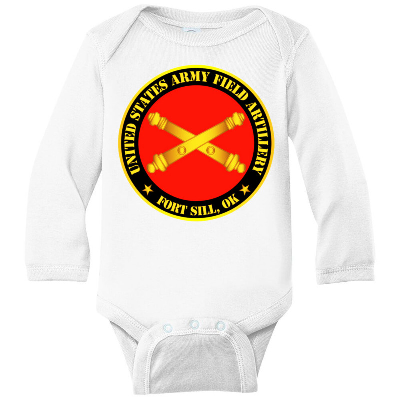 Us Army Field Artillery Long Sleeve Baby Bodysuit | Artistshot