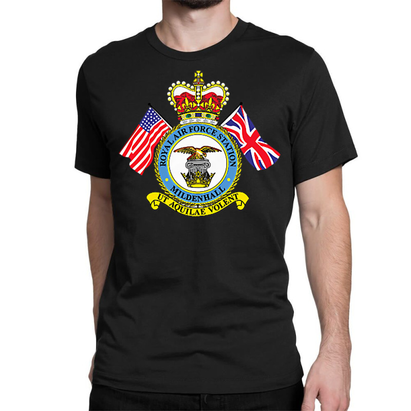 Raf Mildenhall Royal Air Force Station Military Patch Premium T Shirt  Classic T-shirt. By Artistshot