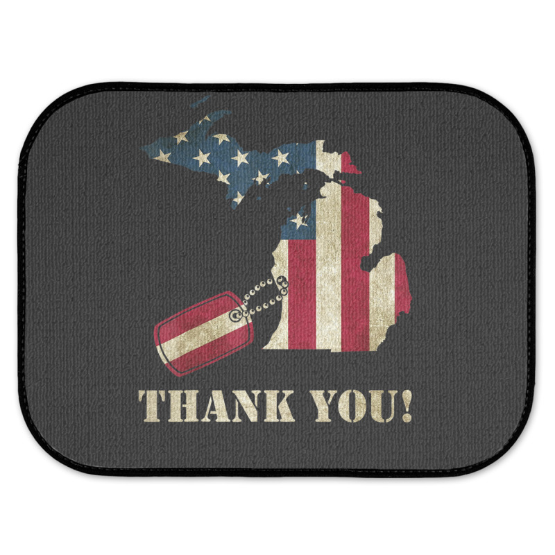 Limited Edition Michigan Veteran Thank You Memorial Day Rear Car Mat | Artistshot