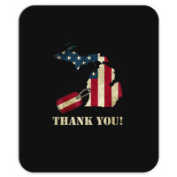 Limited Edition Michigan Veteran Thank You Memorial Day Mousepad | Artistshot