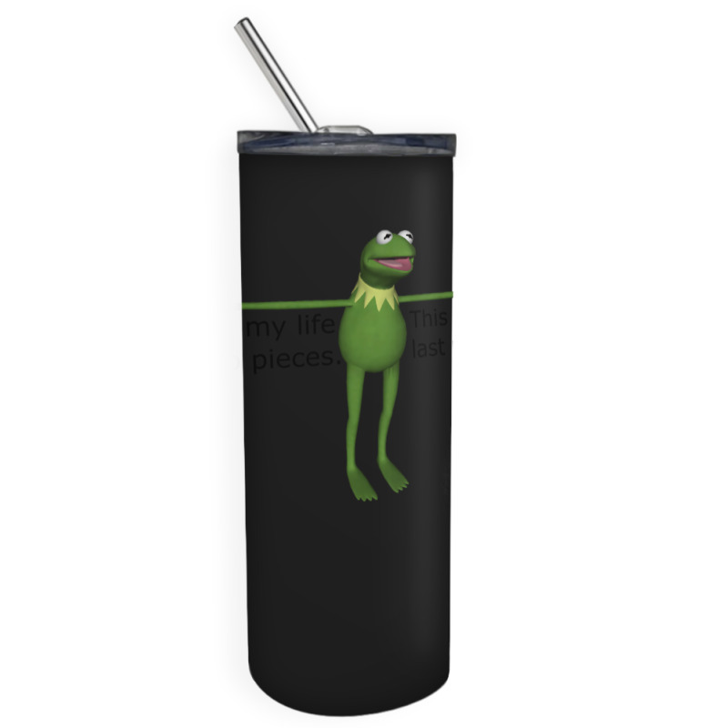 Kermit Cut My Life Into Pieces Skinny Tumbler | Artistshot