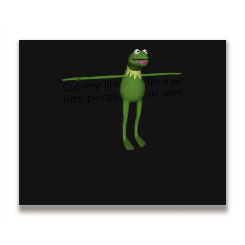 Kermit Cut My Life Into Pieces Metal Print Horizontal | Artistshot